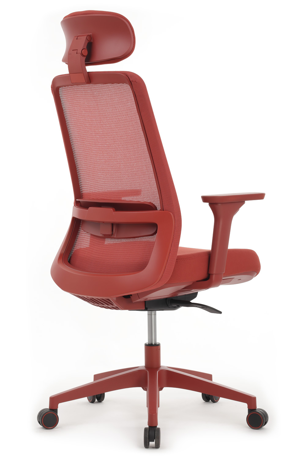 Кресло для руководителя РВ Дизайн Ворк / Work W-218C red красный пластик